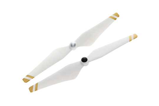 DJI 9450 Self-tightening Rotor (composite hub, white with gold stripes) 1 pair