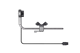 DJI Inspire 2 DJI Focus fokusavimo rato laikiklis valdymo pultui / DJI Focus Handwheel 2 Remote Controller Stand / Part 34
