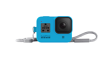 GoPro HERO8 silikoninis įdėklas su virvele / Sleeve + Lanyard (Bluebird)