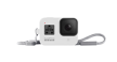 GoPro HERO8 silikoninis įdėklas su virvele / Sleeve + Lanyard (White Hot)
