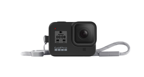 GoPro HERO8 silikoninis įdėklas su virvele / Sleeve + Lanyard (Blackout)