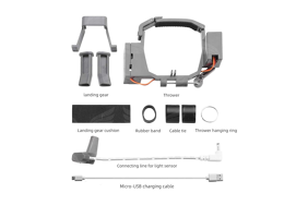 DJI Mavic Pro/Pro Platinum dronui skirta transportavimo ir paleidimo ore sistema / Air Drop System