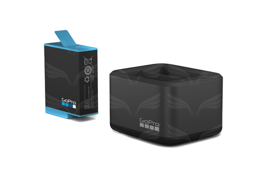 GoPro HERO9 Black dvigubas baterijų įkroviklis / Dual Battery Charger + Battery