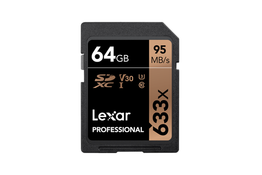 Lexar Pro 633x SDHC/SDXC UHS-I U1/U3 (v30) R95/W45 64Gb