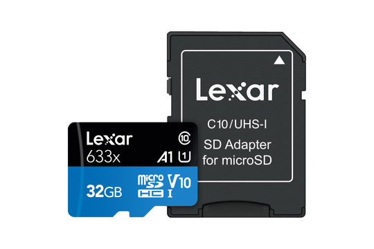 Lexar 633x microSDHC/SDXC width Adap (v30) R95/W45 32Gb (v10) R95/W20