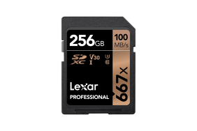 Lexar Pro 667x SDXC UHS-I U3 (v30) R100/W90 256Gb