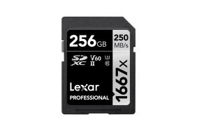 Lexar Pro 1667x SDXC UHS-II U3 (v60) R250/W120 256g
