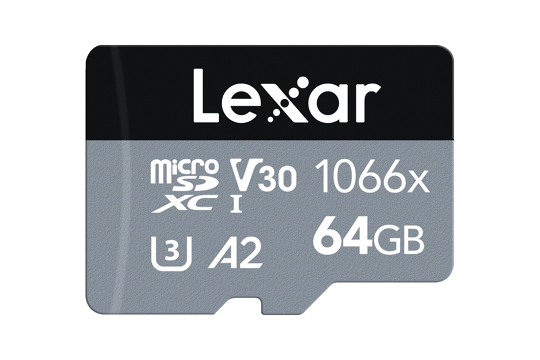 Lexar Pro 1066x microSDHC/microSDXC UHS-I (Silver) R160/W70 64Gb atminties kortelė