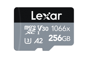 Lexar Pro 1066x microSDHC/microSDXC UHS-I (Silver) R160/W120 256Gb atminties kortelė