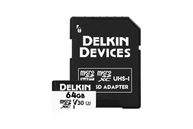 Delkin Trail Cam Hyperspeed microSDHC (v30) R100/W75 64Gb