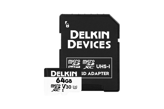 Delkin Trail Cam Hyperspeed microSDHC (v30) R100/W75 64Gb