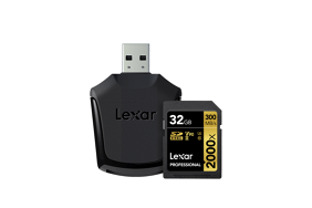 Lexar Pro 2000x SDHC/SDXC UHS-II U3(v90) R300/W260 32Gb