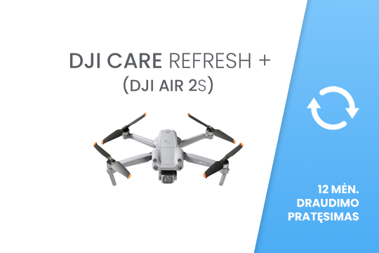 DJI Care Refresh+ (Air 2S) EU 12 mėn. draudimo pratęsimas