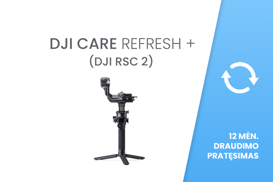 DJI Care Refresh+ (DJI RSC 2) EU 12 mėn. draudimo pratęsimas
