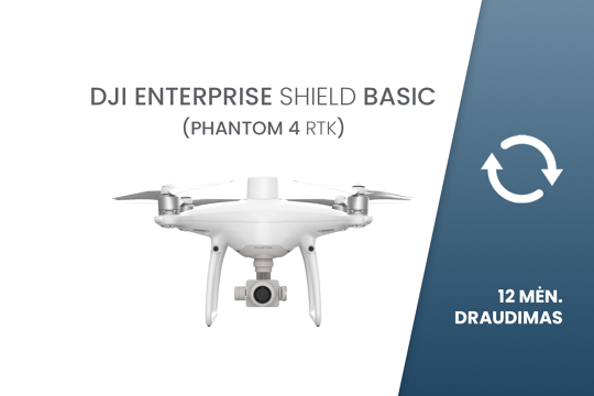 DJI Enterprise Shield Basic draudimas Phantom 4 RTK dronui