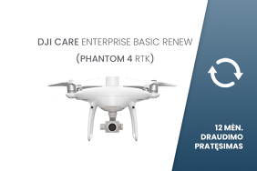 DJI Care Enterprise Basic Renew (Phantom 4 RTK) EU 12 mėn. draudimo pratęsimas