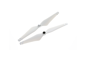 DJI 9450 savaime užsiveržiantys propeleriai / Self-tightening Rotor (composite hub, white with silver stripes) 1 pair