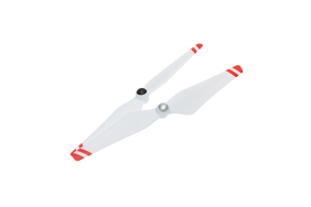 DJI 9450 savaime užsiveržiantys propeleriai / Self-tightening Rotor (white with Red stripes)