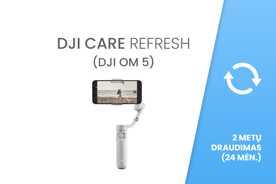DJI Care Refresh 24 mėn. draudimas / 2-Year Plan (DJI OM 5)