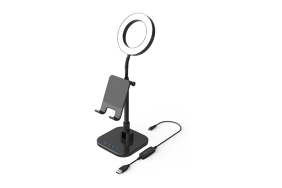 Digipower Success telefono laikiklis su 15 cm žiedine lempa / Phone Holder with 6" ring light DP-WSH-PH6