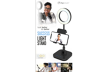 Digipower Success telefono laikiklis su 15 cm žiedine lempa / Phone Holder with 6" ring light DP-WSH-PH6