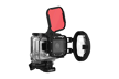 PolarPro HERO3 Dive Switchblade v1.0 raudonas filtras su macro