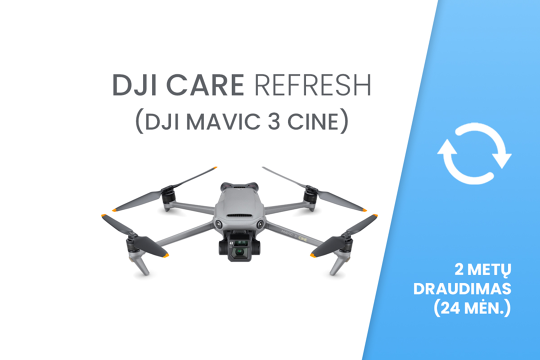 DJI Care Refresh (Mavic 3 Cine) EU 24 mėn. draudimas