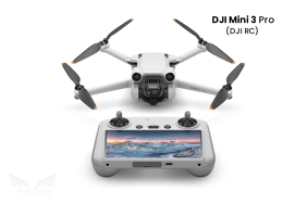 DJI Mini 3 Pro dronas su DJI RC išmaniuoju valdymo pultu