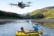 DJI Mini 3 dronas su DJI RC-N1 pultu