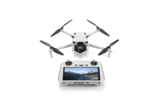 DJI Mini 3 dronas su DJI RC valdymo pultu