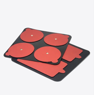 Therabody Powerdot v2.0 pakaitinių elektrodų pagalvėlės / Replacement Electrode Pads, Red