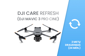 DJI Care Refresh (DJI Mavic 3 Pro Cine) 24 mėn. draudimas