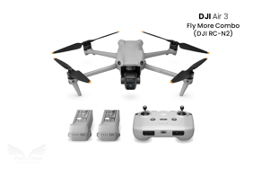 DJI Air 3 Fly More Combo dronas su DJI RC-N2 valdymo pultu ir papildomais aksesuarais