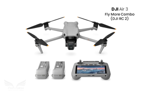 DJI Air 3 Fly More Combo dronas su DJI RC 2 valdymo pultu ir papildomais aksesuarais