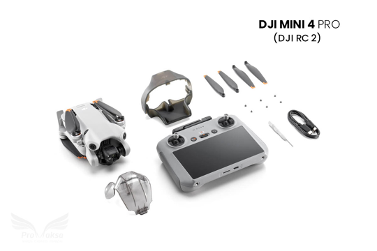 DJI Mini 4 Pro dronas su DJI RC 2 išmaniuoju valdymo pultu