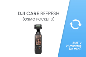 DJI Care Refresh (DJI Osmo Pocket 3) EU 24 mėn. draudimas
