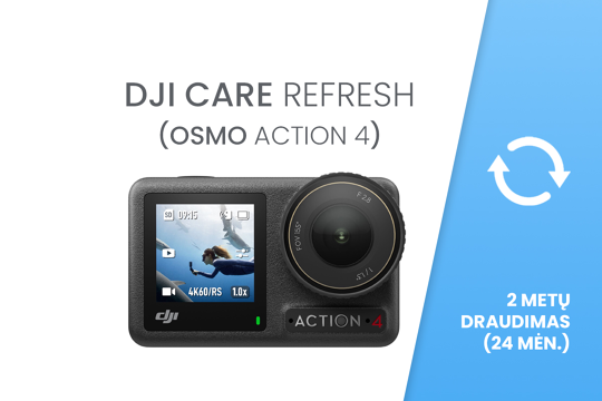 DJI Care Refresh (Osmo Action 4) EU 24 mėn. draudimas 