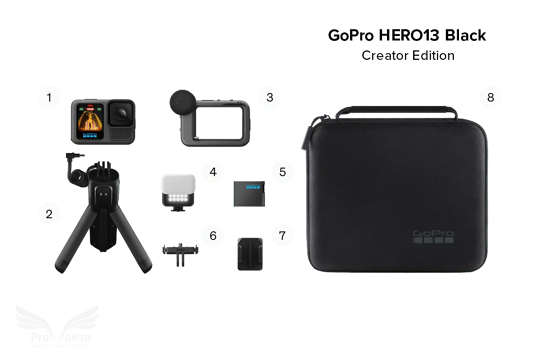 GoPro HERO13 Black veiksmo kamera su kūrėjo rinkiniu / Creator Edition