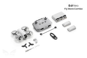 DJI Neo Fly More Combo dronas su papildomais aksesuarais