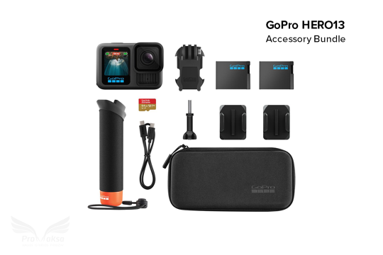 GoPro HERO13 Black veiksmo kamera su Accessory Bundle