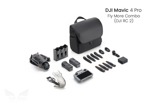DJI Mavic 4 Pro Fly More Combo dronas su DJI RC 2 valdymo pultu