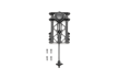 DJI Matrice M400 trečiojo gimbalo tvirtinimas / Third Gimbal Connector