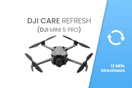 DJI Care Refresh (DJI Mini 5 Pro) 12 mėn. draudimas / pratęsimas