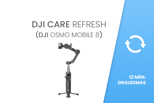 DJI Care Refresh 12 mėn draudimas / 1-Year Plan (DJI OSMO Mobile 8)