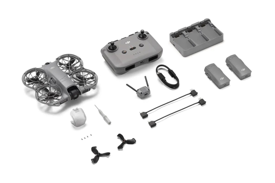 DJI Neo 2 Fly More Combo dronas su papildomais aksesuarais