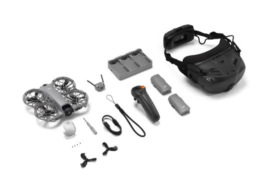 DJI Neo 2 Motion Fly More Combo dronas su akiniais ir papildomais aksesuarais