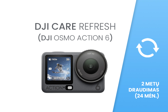 DJI Care Refresh (Osmo Action 6) EU 24 mėn. draudimas