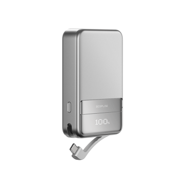 EcoFlow Rapid 10000mAh nešiojamas magnetinis įkroviklis (juodas) / Rapid Power Bank Mag Black