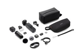 DJI Osmo Pocket 4 Creator Combo kamera su stabilizatoriumi ir papildomais priedais