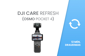 DJI Care Refresh (DJI Osmo Pocket 4) EU 12 mėn. draudimas / pratęsimas